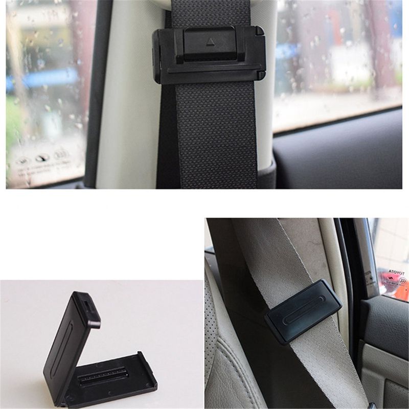 Teblacker 2Pcs Universal Car Seat Belt Clip Vehicle Adjustable Seat Belt Stopper Buckle Car Seat Belt Clip Accessories， Seat Belt Fixed Box