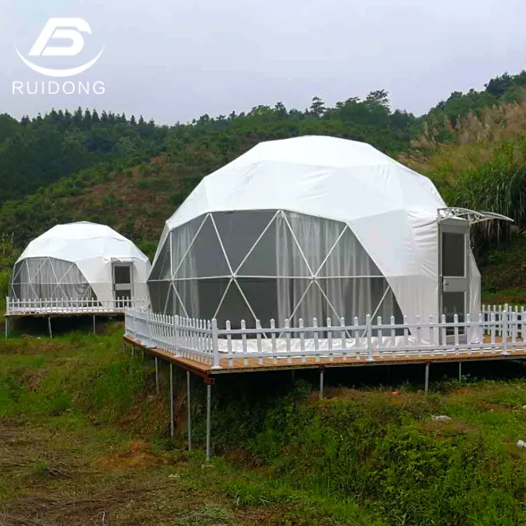 High Quality Commercial Luxury Glamping Dome Tent Camping Outdoor Waterproof Hotel House Bell Tents