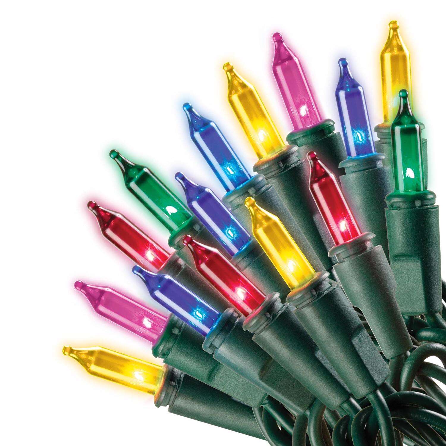 Celebrations Multicolored Mini Incandescent Christmas Lights 62.08