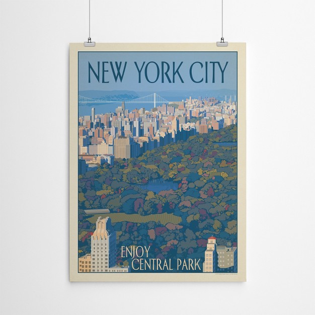 Americanflat Vintage Architecture New York Enjoy Central Park By Anderson Design Group Poster