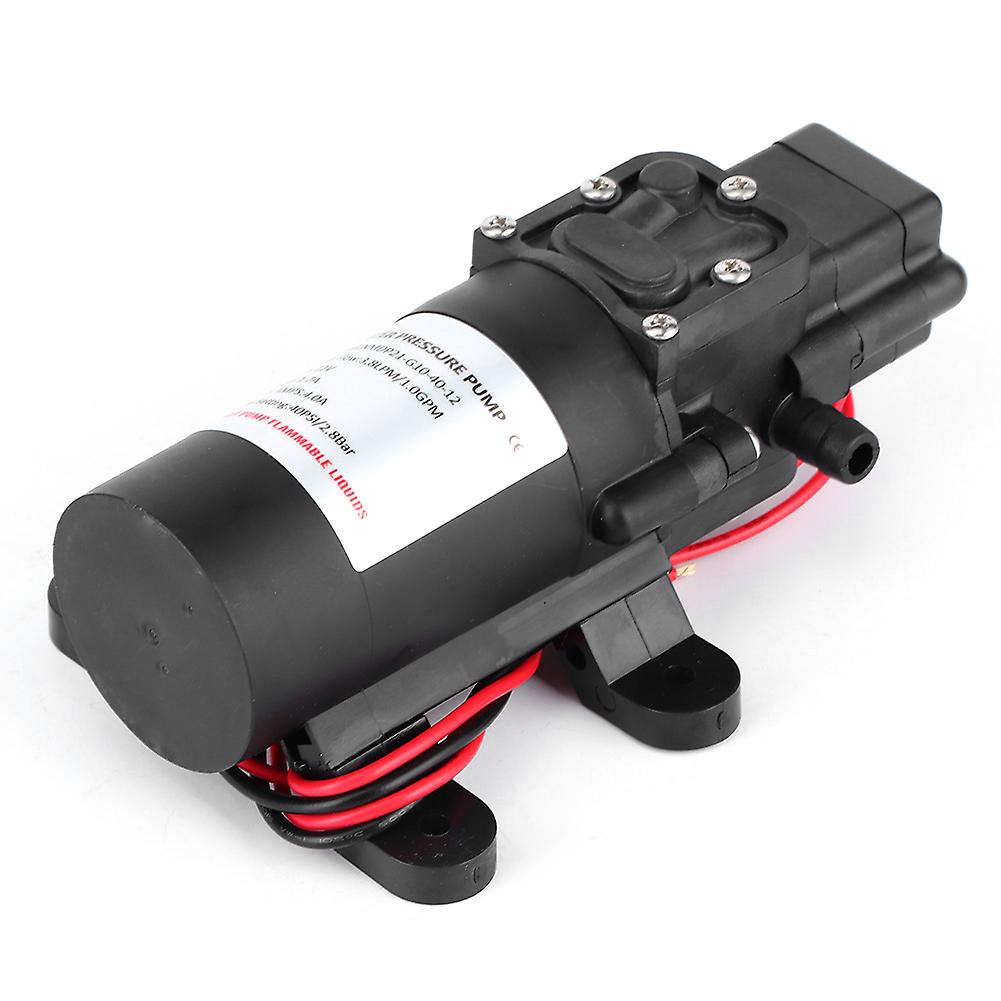 12v Dc 1.0gpm 40psi Diaphragm Pump High Pressure Self-priming 3/8in Barb Port For Car Rv