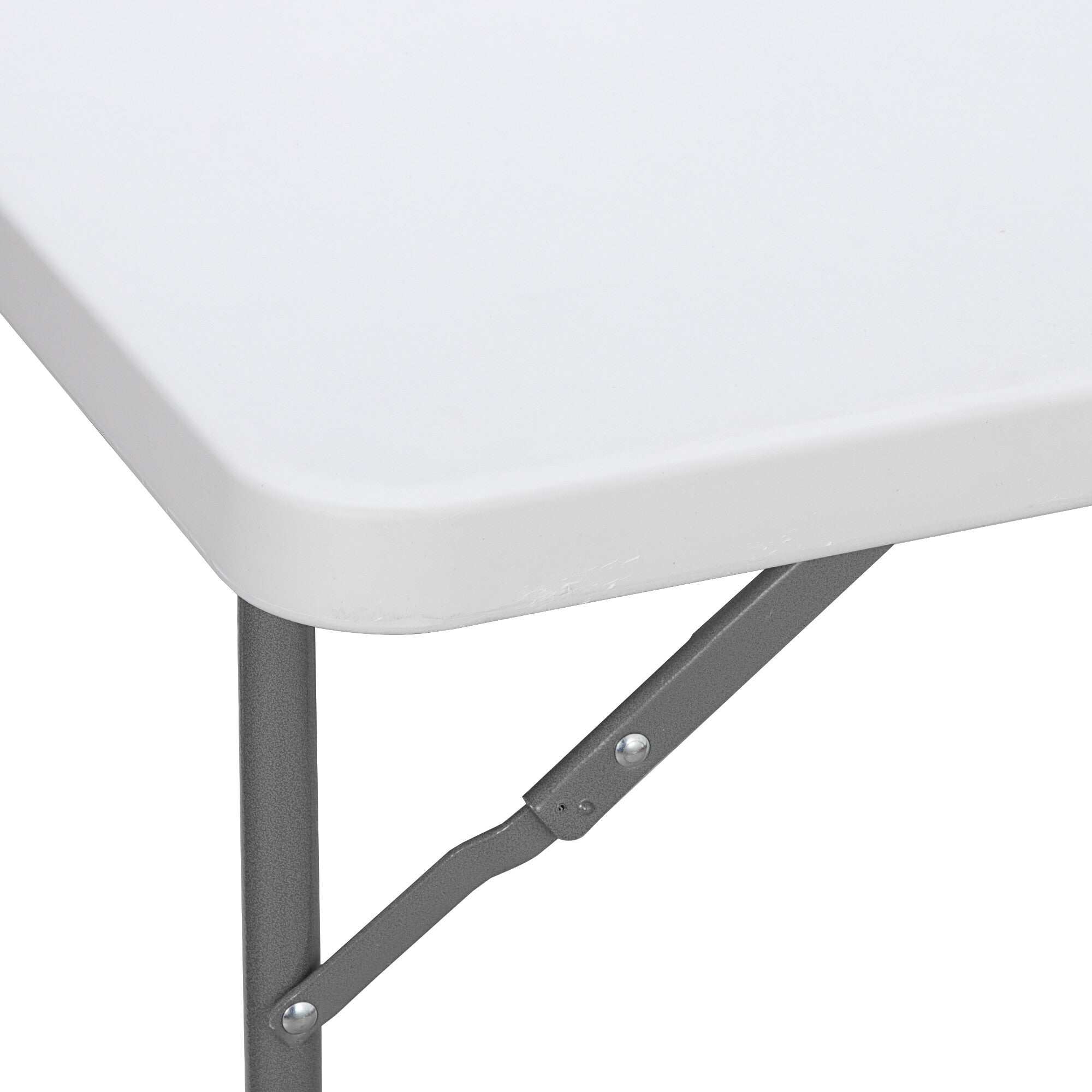 HomGarden 3 foot White Plastic Folding Table， Indoor Outdoor Picnic Party Dining Camp Utility Table