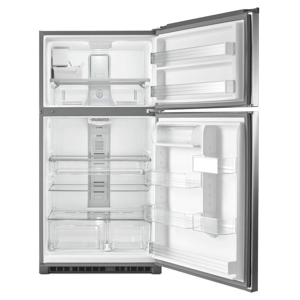 Maytag 21 cu. ft. Top Freezer Refrigerator in Fingerprint Resistant Stainless Steel MRT711SMFZ