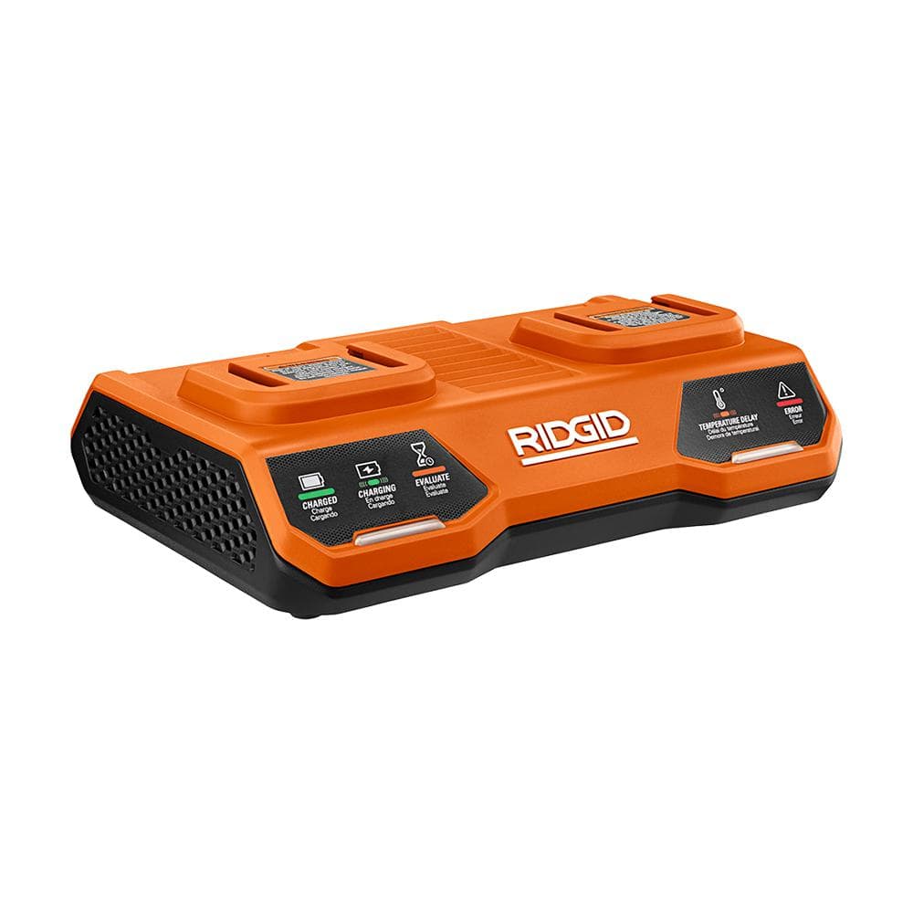 RIDGID 18V Dual Port Simultaneous Charger AC86095