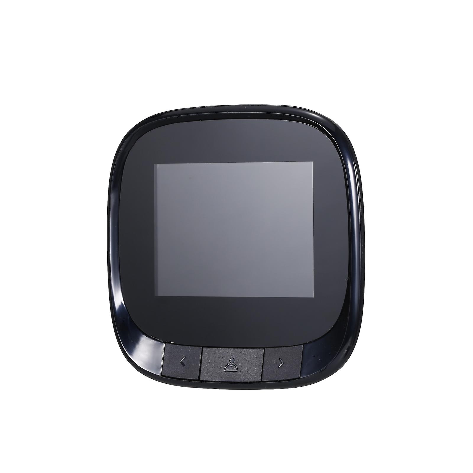 Black Digital Door Viewer Peephole Door Camera 0.3mp Doorbell 2.4-inch Lcd Screen Night Vision Photo Shooting Digital Door Monitoring For Home Securit