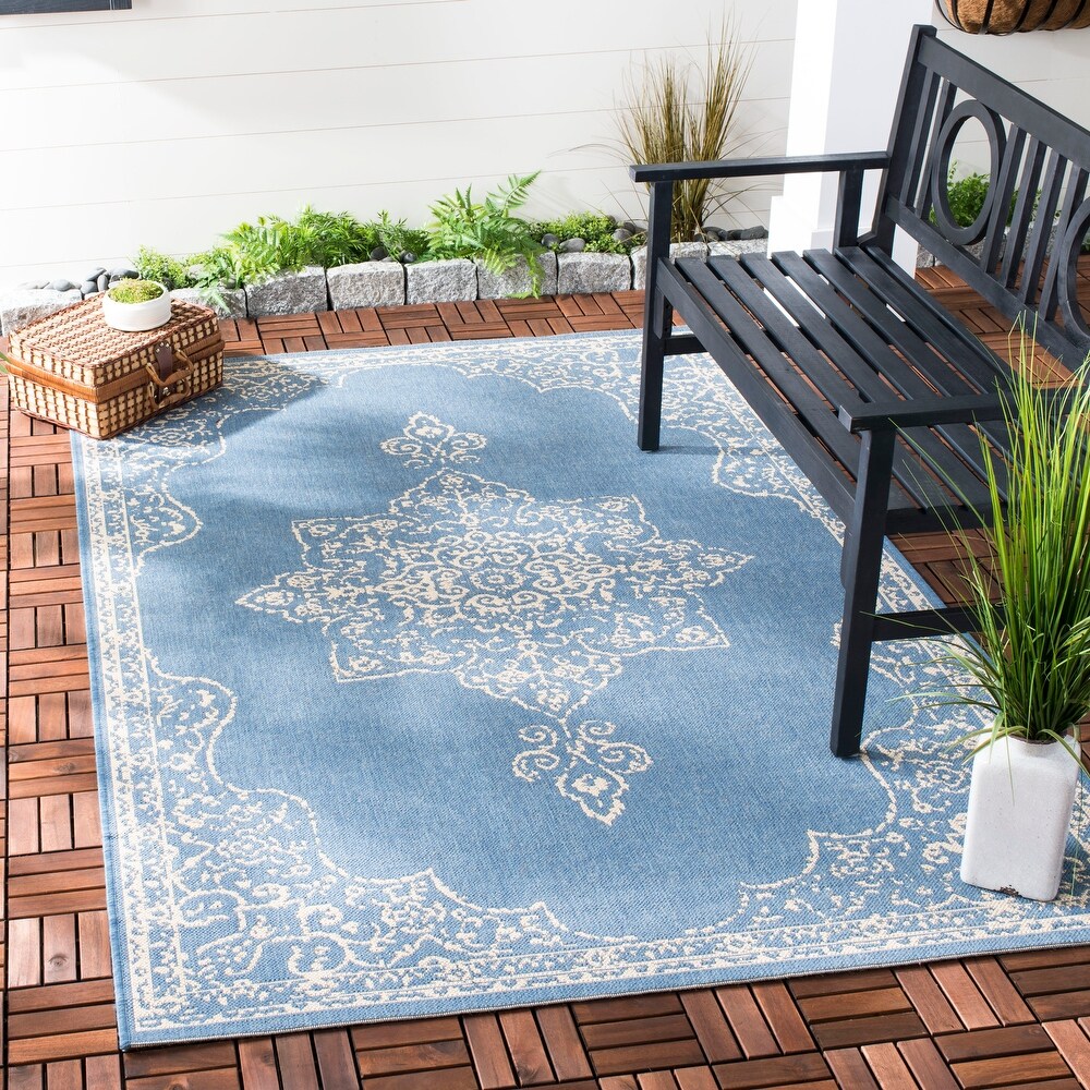 SAFAVIEH Beach House Winona Indoor/ Outdoor Waterproof Patio Backyard Rug