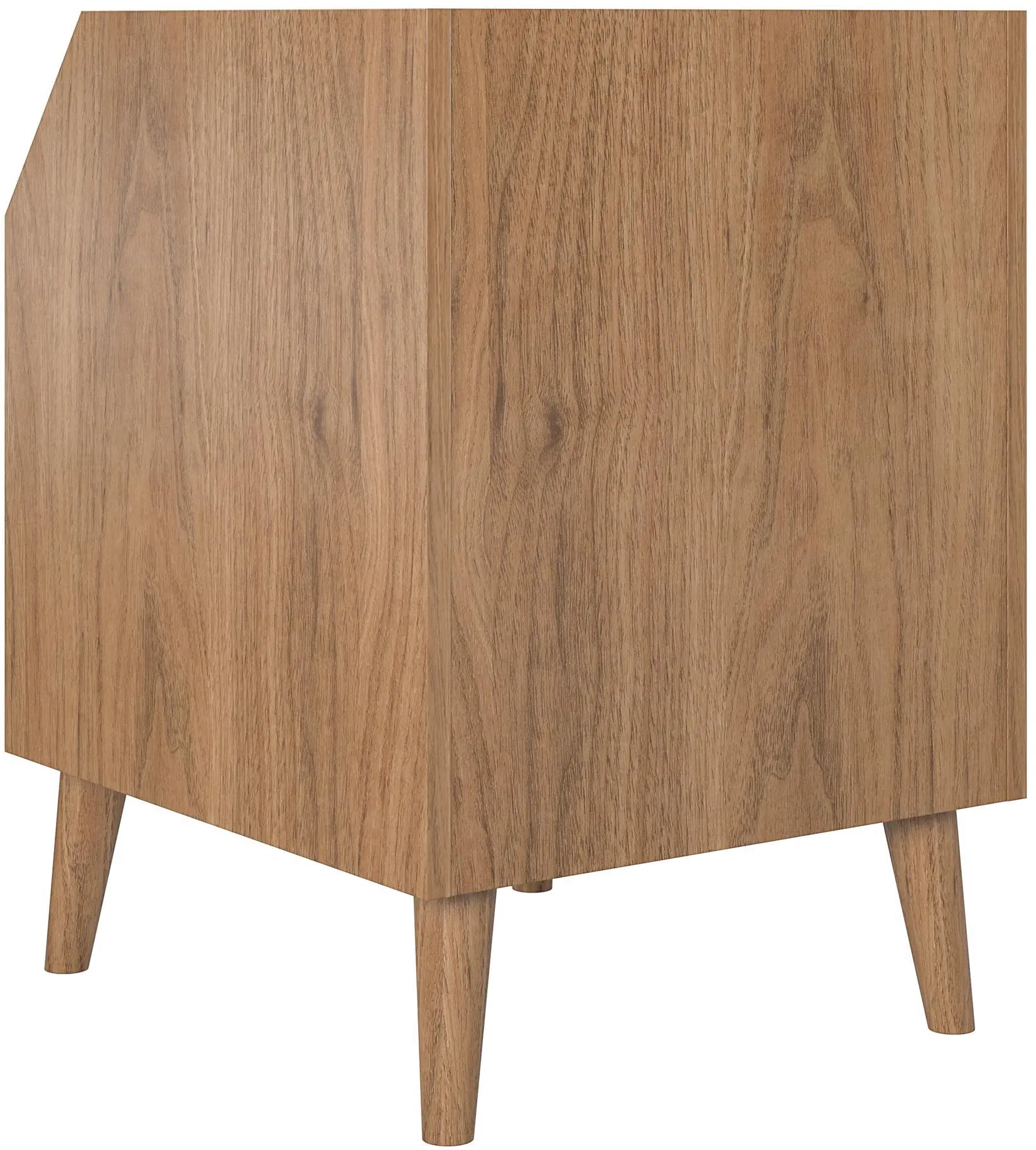 Magnolia Walnut and Black End Table