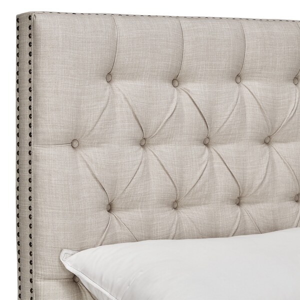 Knightsbridge Tufted Linen Chesterfield Headboard by iNSPIRE Q Artisan - - 12370840