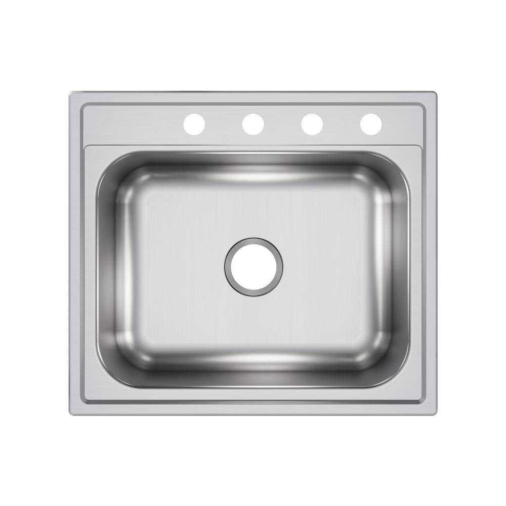 Elkay Pergola 25 in. Drop in Single Bowl Drop in 20 Gauge Stainless Steel Kitchen Sink HDSB252294