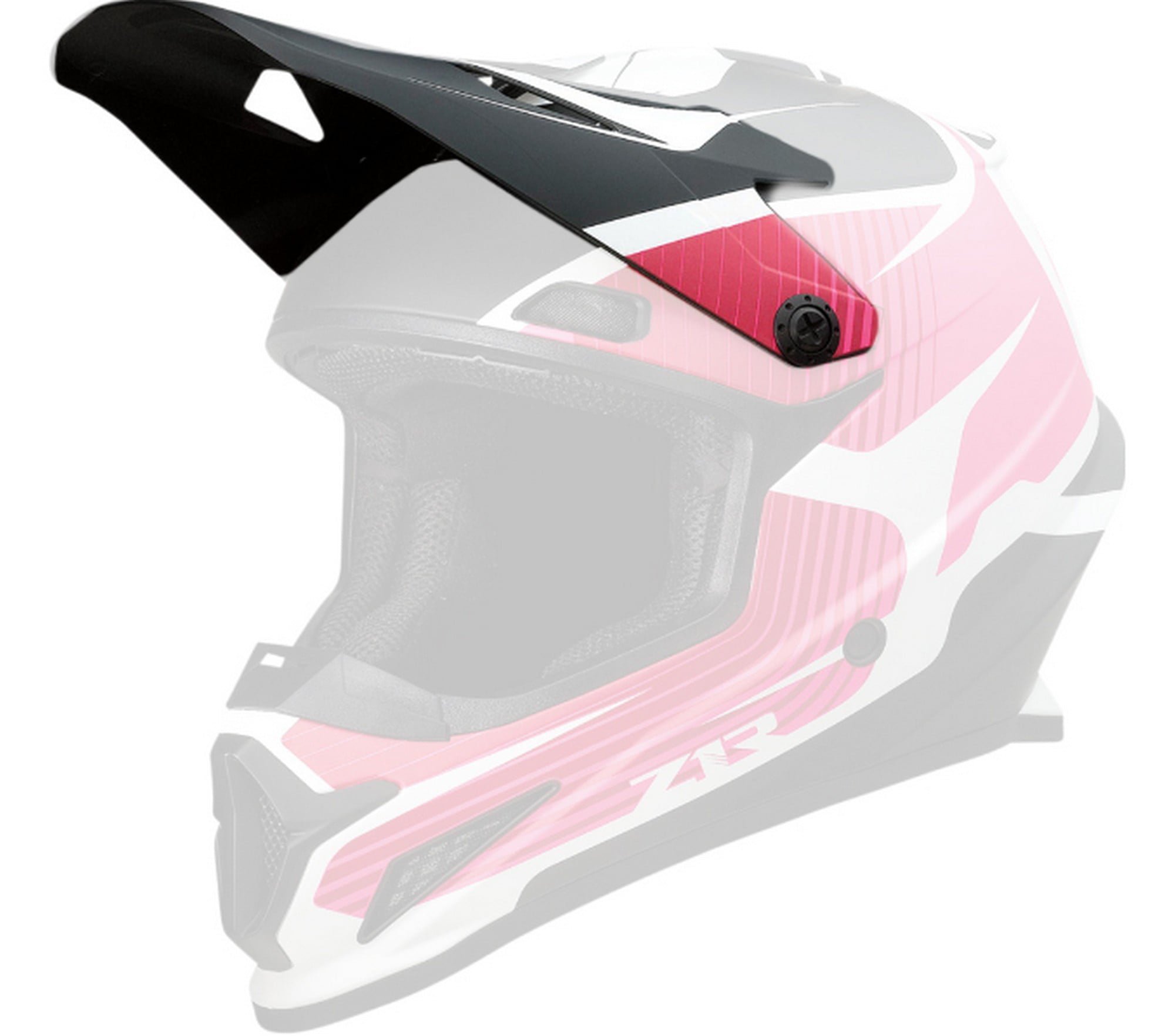 Z1R Rise Helmet Replacement Visor/Peak Flame Pink