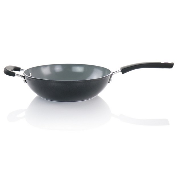 Kenmore Arlington 11 Inch Nonstick Aluminum Wok In Black Diamond