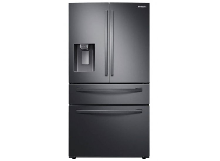  ADA 23 Cu. Ft. Fingerprint Resistant Black Stainless Steel Counter Depth 4-Door French Door Refrigerator With FlexZone Drawer