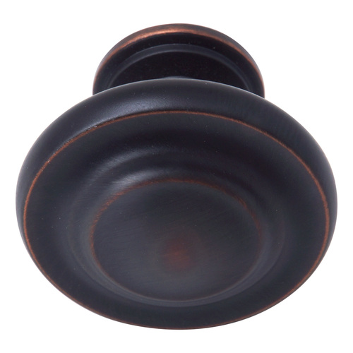 Amerock TPK1586ORB Oil Rubbed Bronze Inspirations Style Solid Oversized Round Cabinet Knob 1-5/16 Diameter For Kitchen And Cabinet Hardware - pack of 10