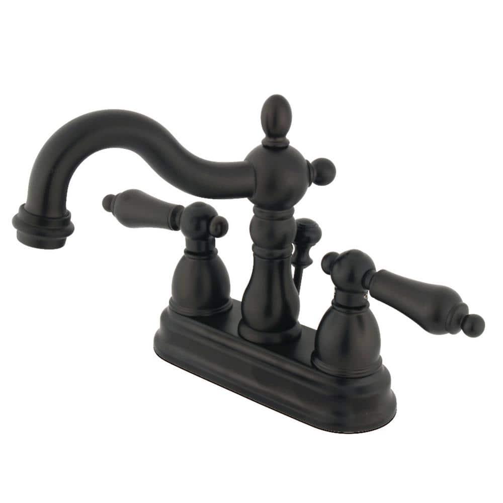 Kingston Brass Heritage 4 in Centerset 2Handle Bathroom Faucet in Oil Rubbed Bronze