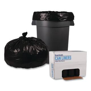 Boardwalk 60 Gal. Black Super-Heavy Grade Can Liners (100-Count) BWK519