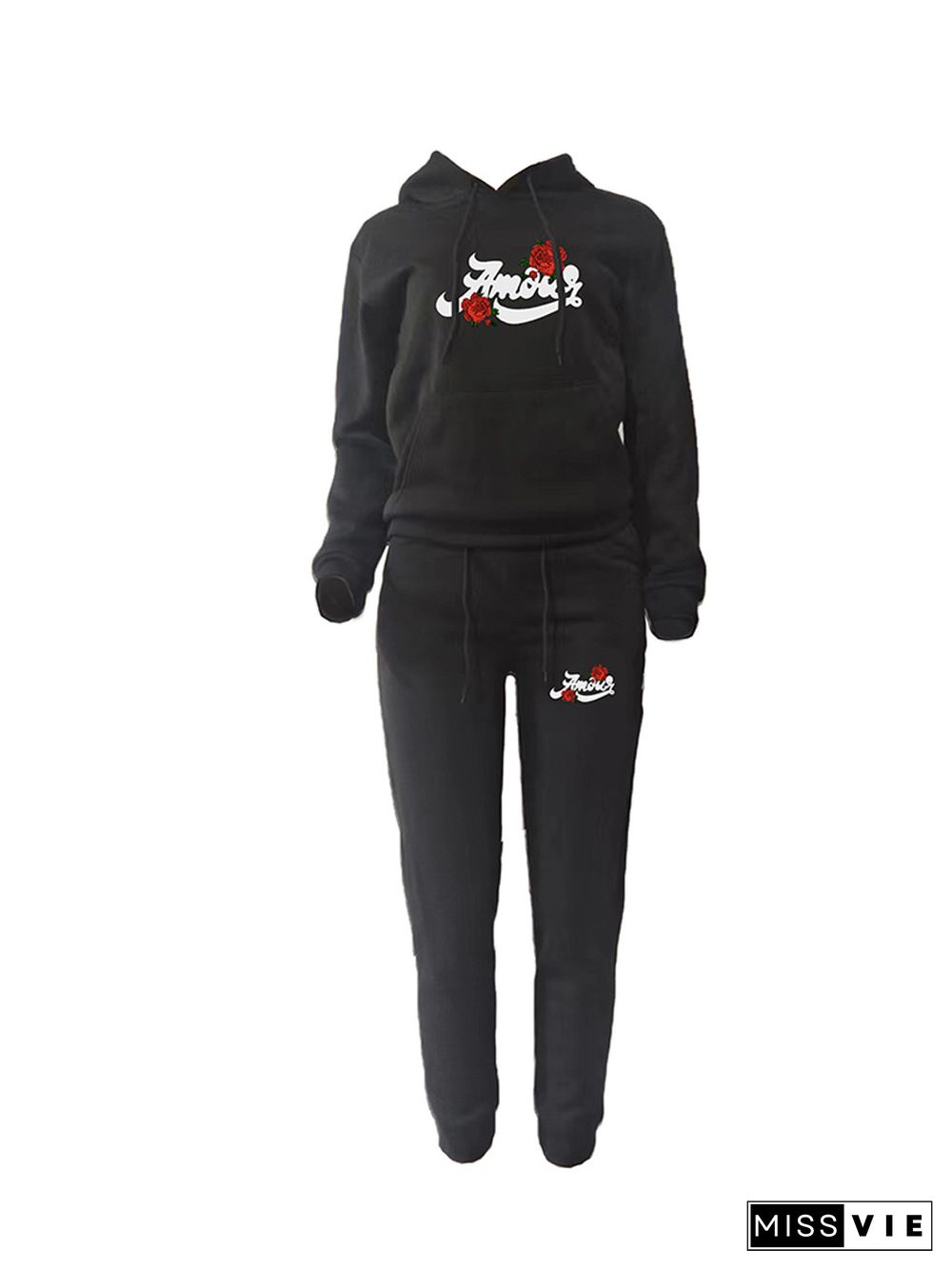 Hoodies Sweatshirt and Pants Joggers Tracksuit