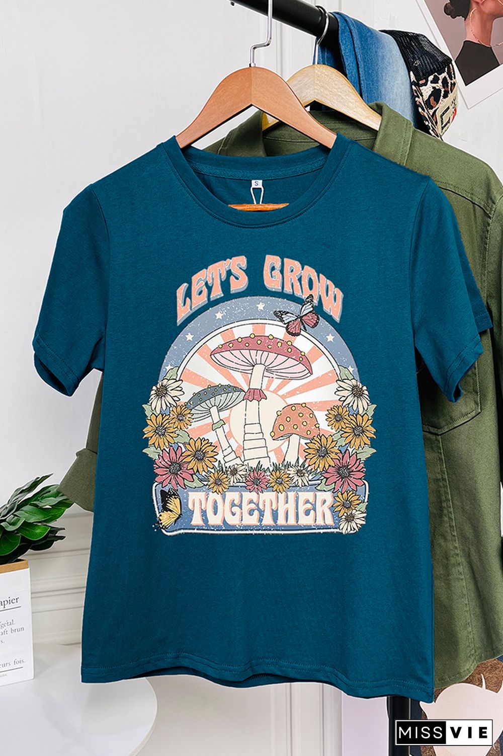 Let's Grow Together Short Sleeve Graphic Tee Wholesale