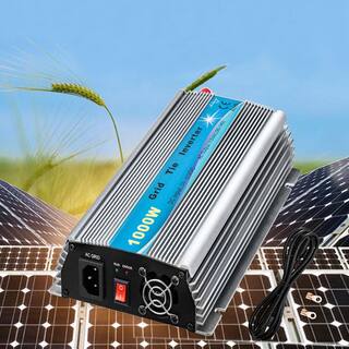 VEVOR Grid Tie Solar Inverter 1000-Watt MPPT Power Converter DC20 to 45-Volt to AC90 to 140-Volt for Solar Panel System BWNBQGWV1000W1101V1