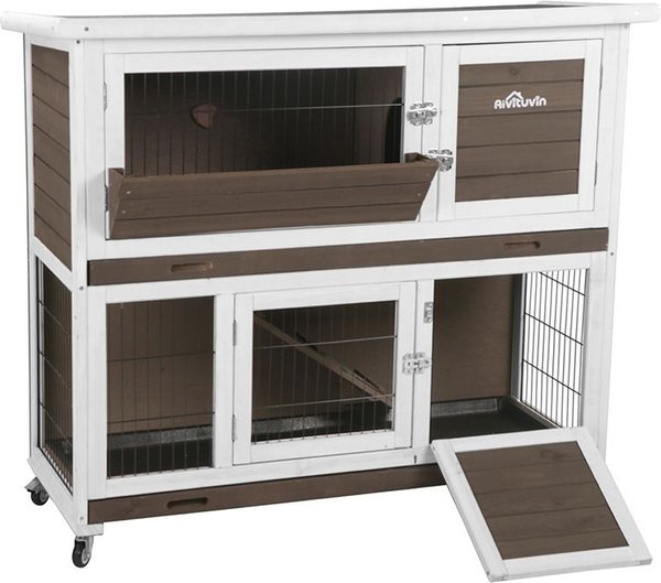 Aivituvin AIR06-B Bunny Cage + Outdoor Rabbit Hutch