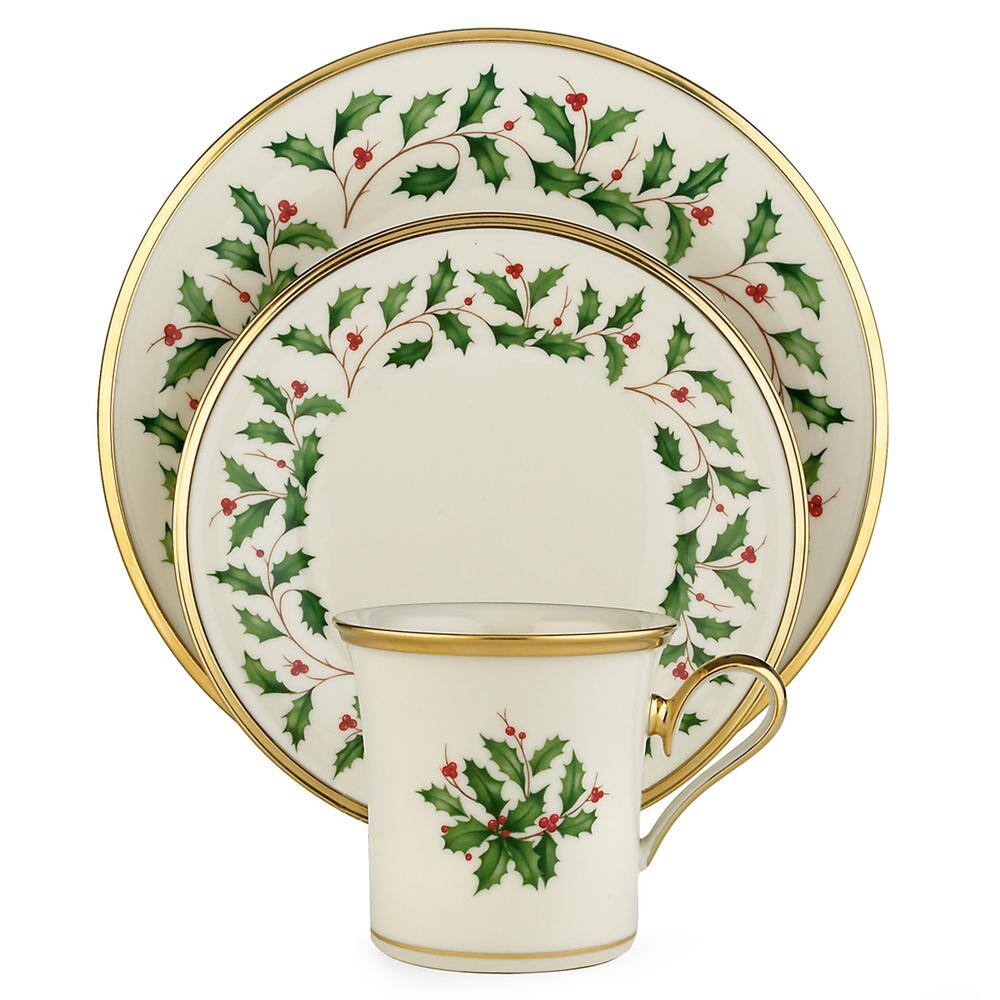 Lenox Holiday 12-Piece Traditional Ivory Bone China Dinnerware Set (Service for 4) 6122048