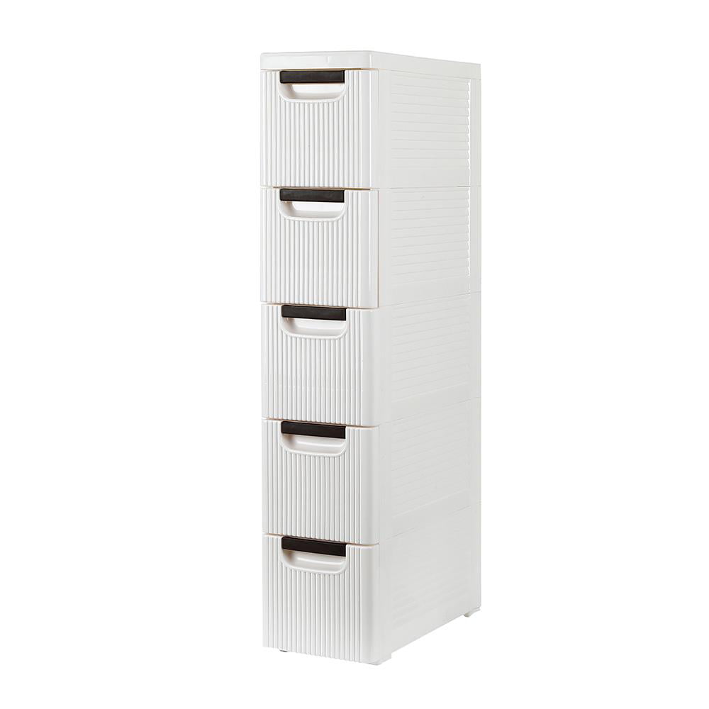 UBesGoo Drawers Unit on Wheels Tower Narrow Slim Container Cabinet for Bathroom Bedroom