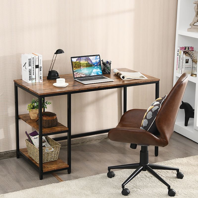 Computer Desk Office Study Table Workstation Home With Adjustable Shelf