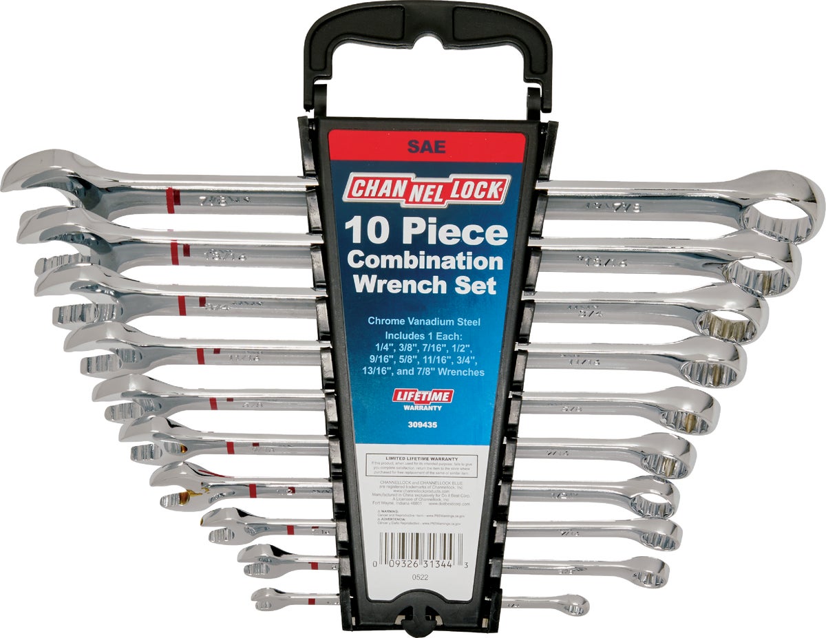 Channellock 10-Piece Combination Wrench Set