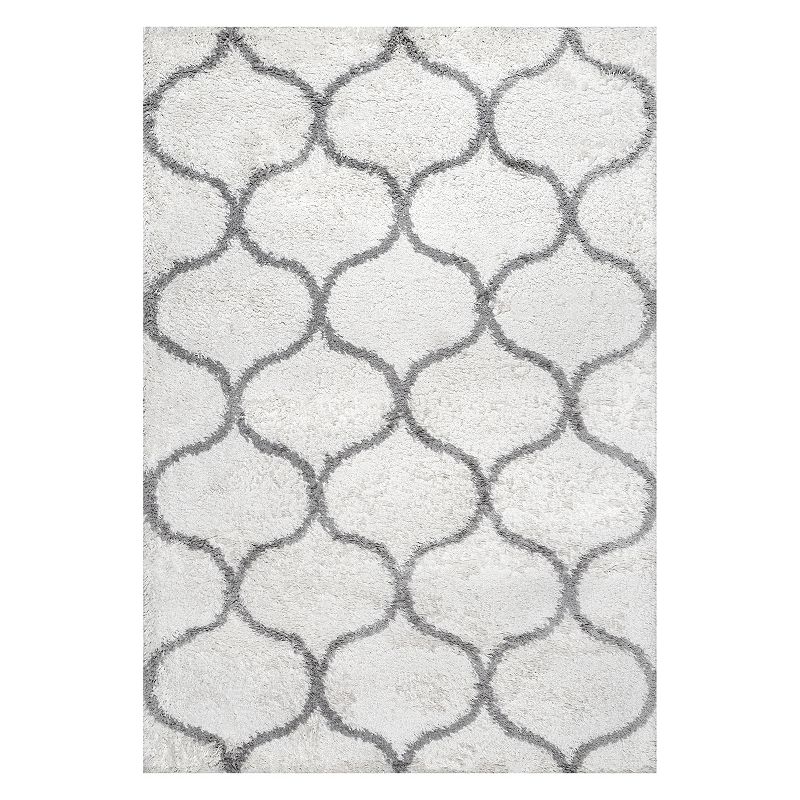 nuLoom Malika Soft and Cozy Trellis Shag Area Rug