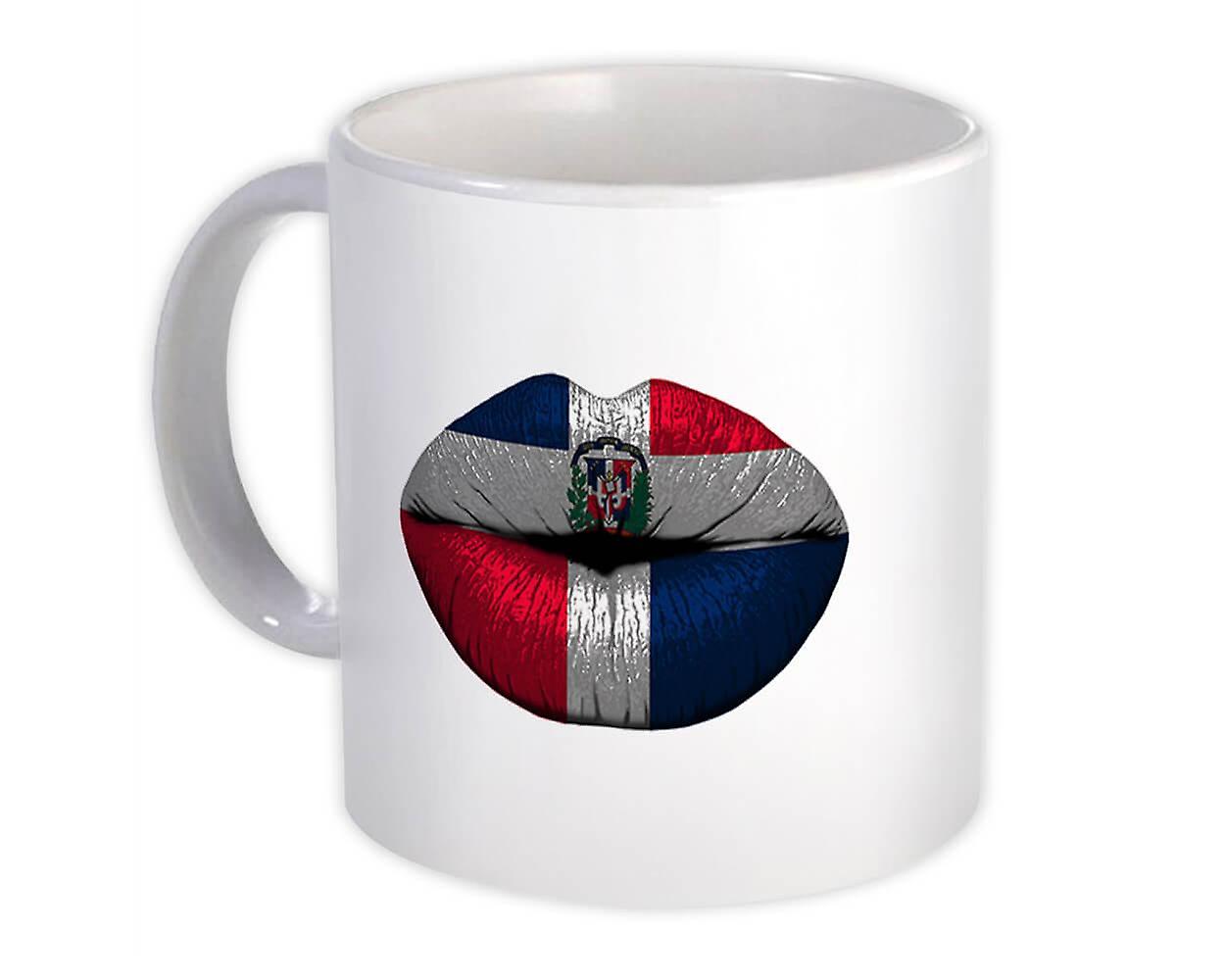 Gift Mug: Lips Dominican Flag Dominican