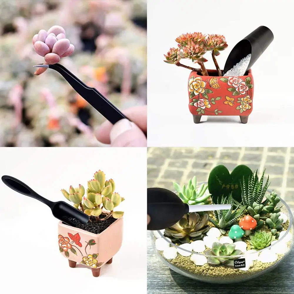 12pcs Garden Planter Kit Succulent Plants Tools Mini Garden Hand Tools Set