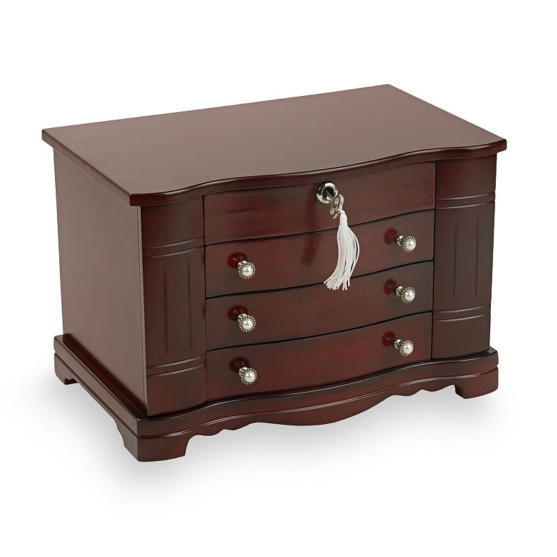 Mele Designs Velda Wood Jewelry Box in Mahogany