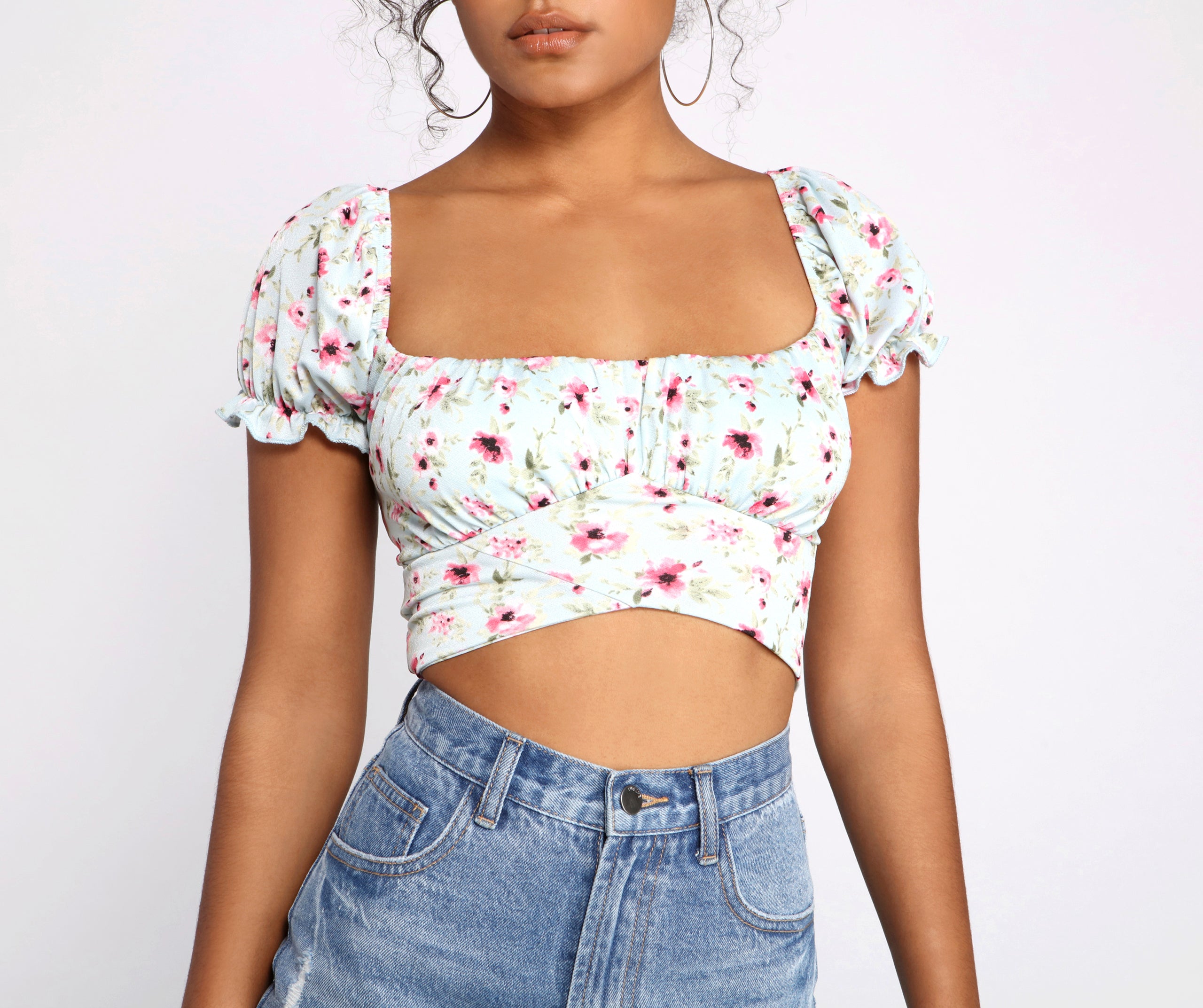 Blooming Beauty Floral Crop Top