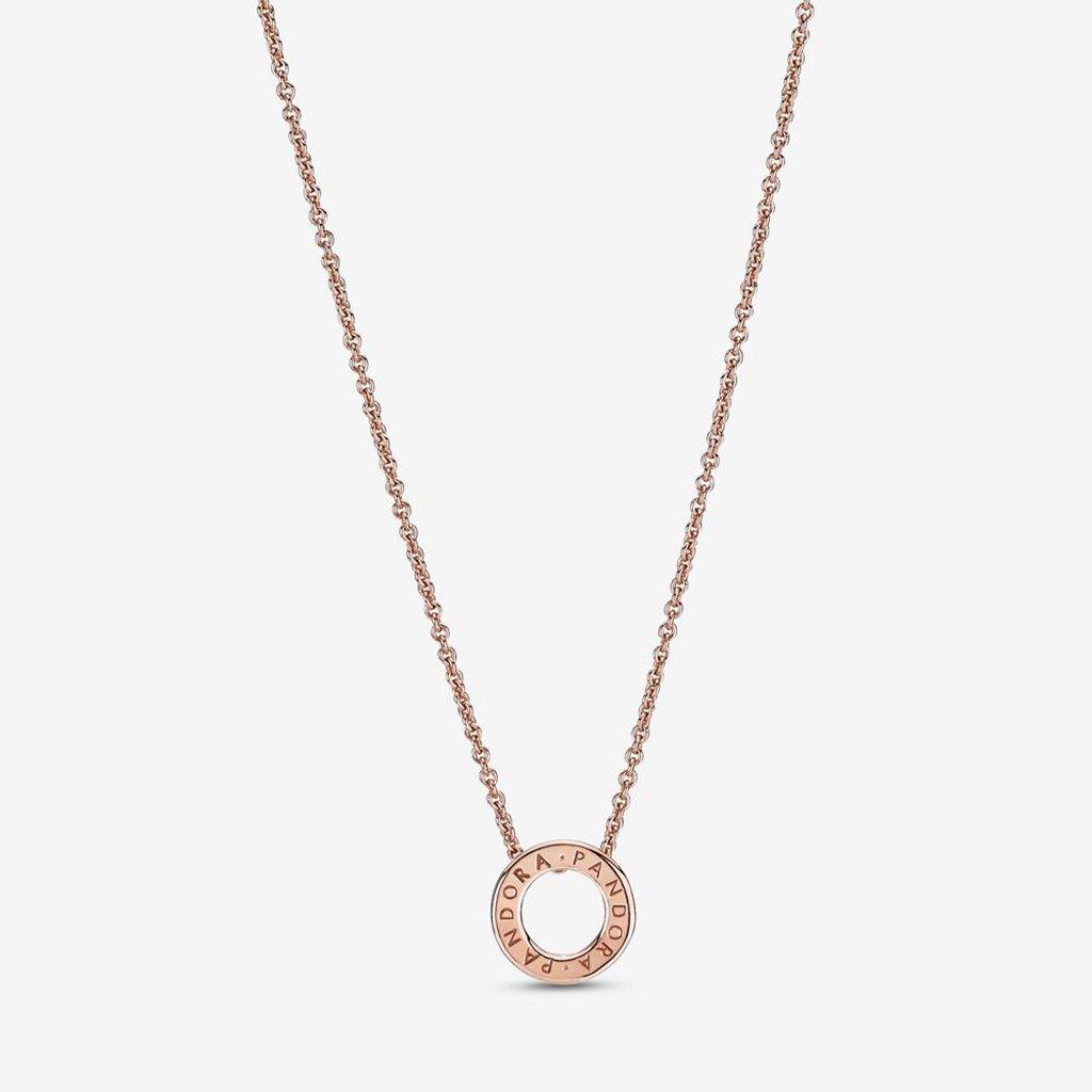 PANDORA  Pandora Logo Pavé Circle Collier Necklace