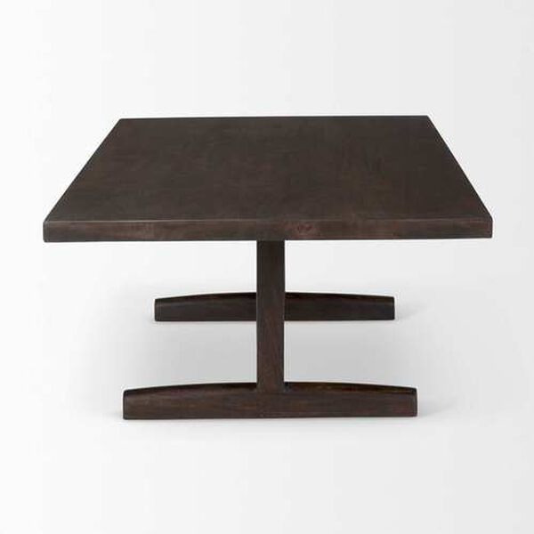 Viktor Dark Brown Solid Wood Coffee Table