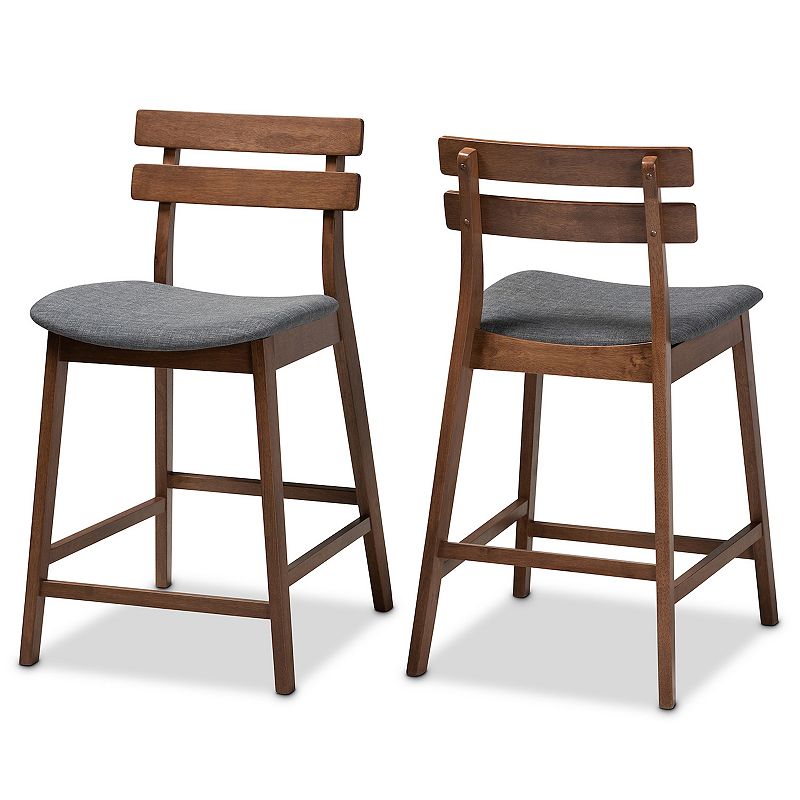 Baxton Studio Larine Counter Stool 2-piece Set