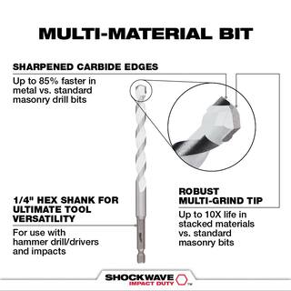 MW Carbide Glass Tile Natural Stone  Carbide Multi-Material Bit Set (18-Piece) 48-20-8988-48-20-8998-48-20-8898-48-20-9