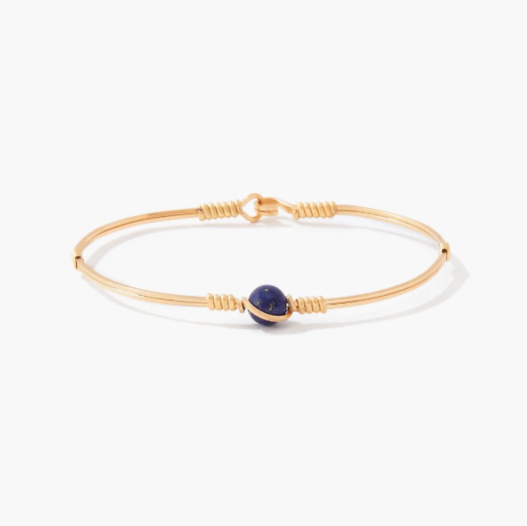 Ronaldo Jewelry  Breathe Bracelet in Gold-Lapis