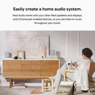 Google Nest Audio - Smart Home Speaker with Google Assistant - Charcoal GA01586-US