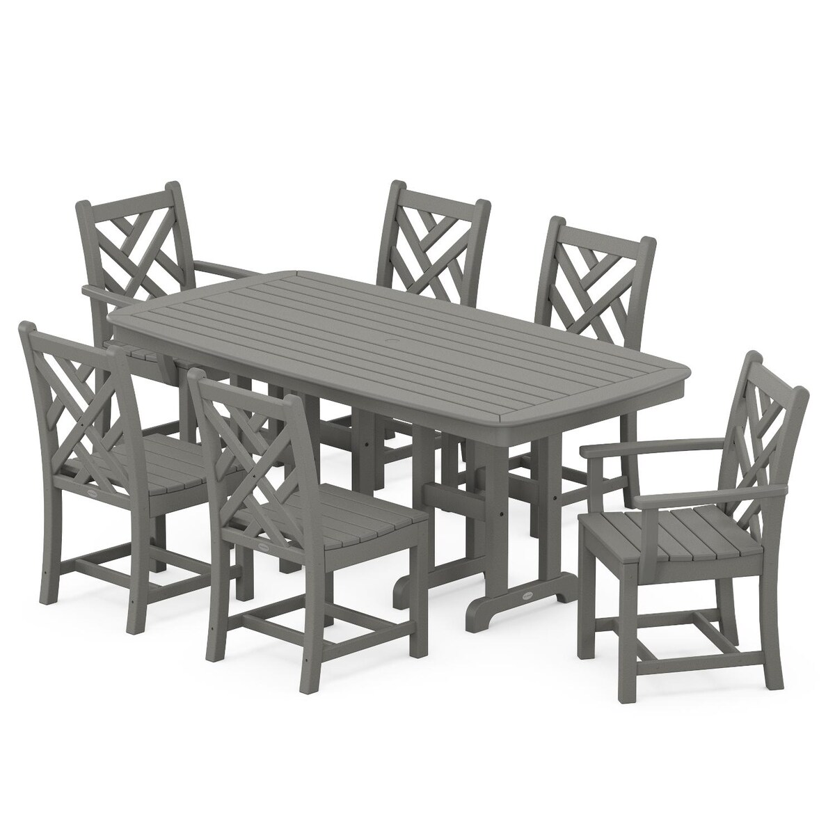 POLYWOOD Chippendale 7-Piece Dining Set