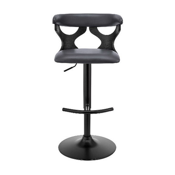 Benjara BM270034 Adjustable Barstool with Curved C...