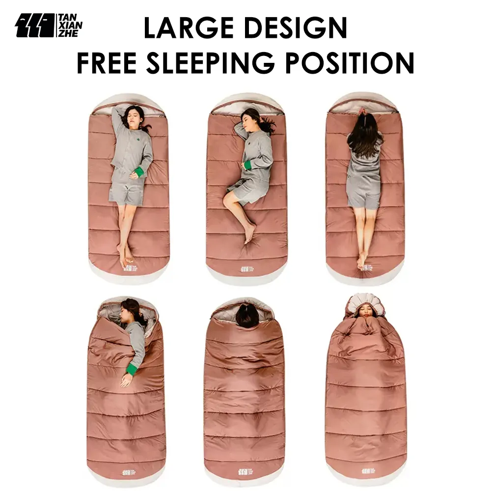 2023 Hot Sale Outdoor Lightweight Skin Friendly Cotton Material Cold Proof Custom Adult 900g Sleeping Camp Bag for Sleep