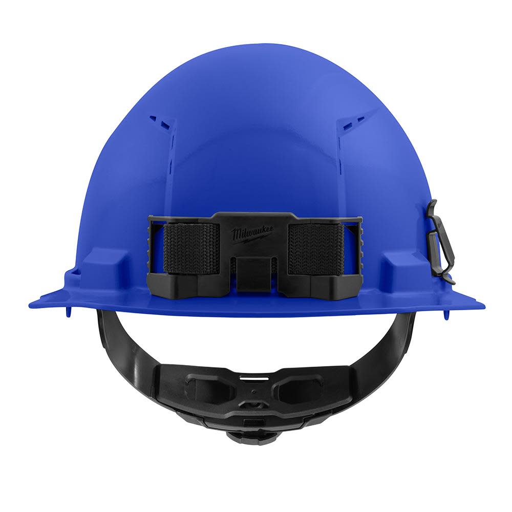 Milwaukee Front Brim Vented Hard Hat with 4pt Ratcheting Suspension Type 1 Class C Blue