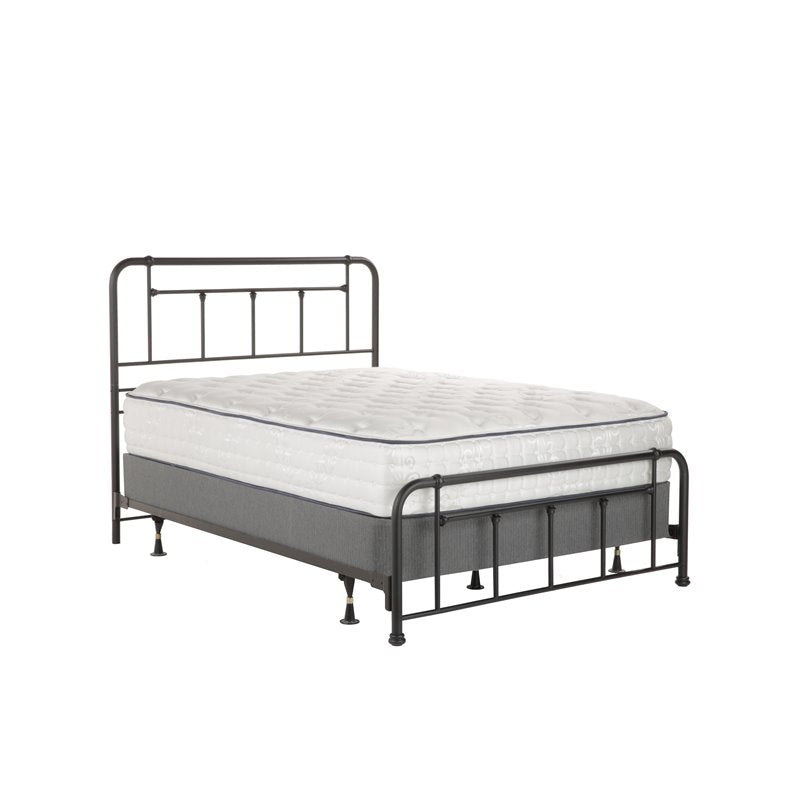 Fashion Bed Group Baldwin Twin Sized Decorative Metal Bed in Textured Black