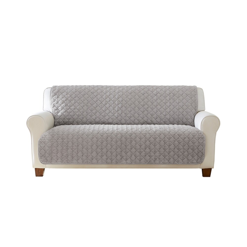 SureFit Alex Quilted Fur Furniture Protector   68x75