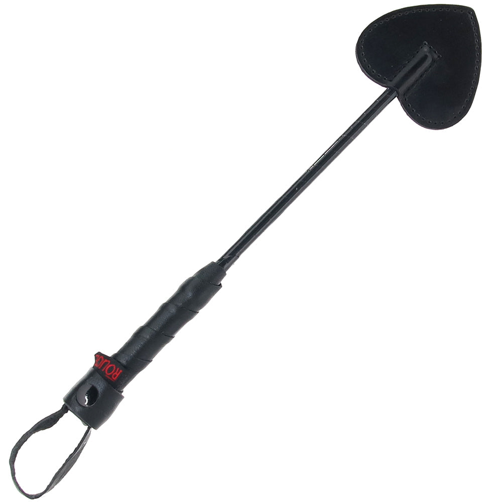 Leather Mini Spade Paddle in Black