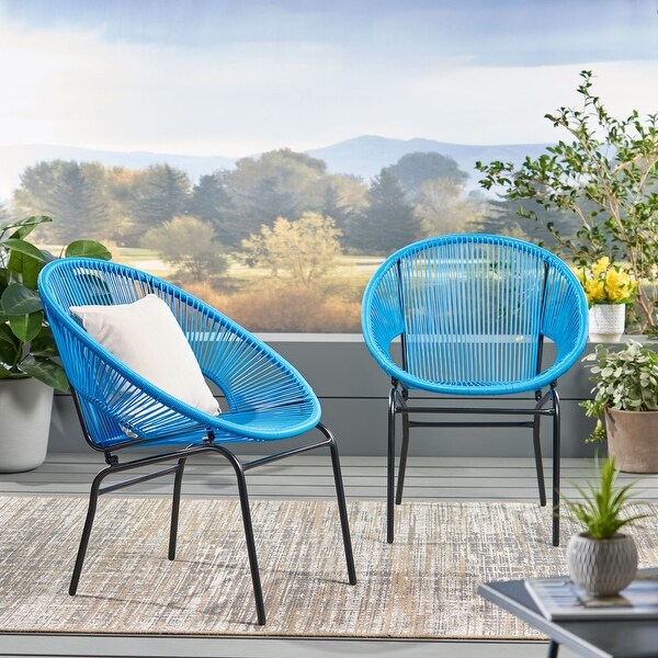 Nusa Outdoor Club Chair (Set of 2) by Christopher Knight Home