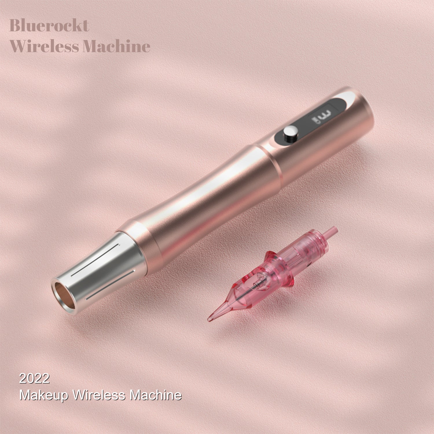 Bluerockt Wireless Permanent Makeup Machine Pen Rose Golden