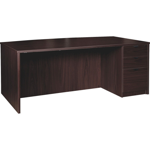 Lorell Prominence 2.0 Espresso Laminate Box/Box/File Right-Pedestal Desk - 3-Drawer (PD4272RSPES)