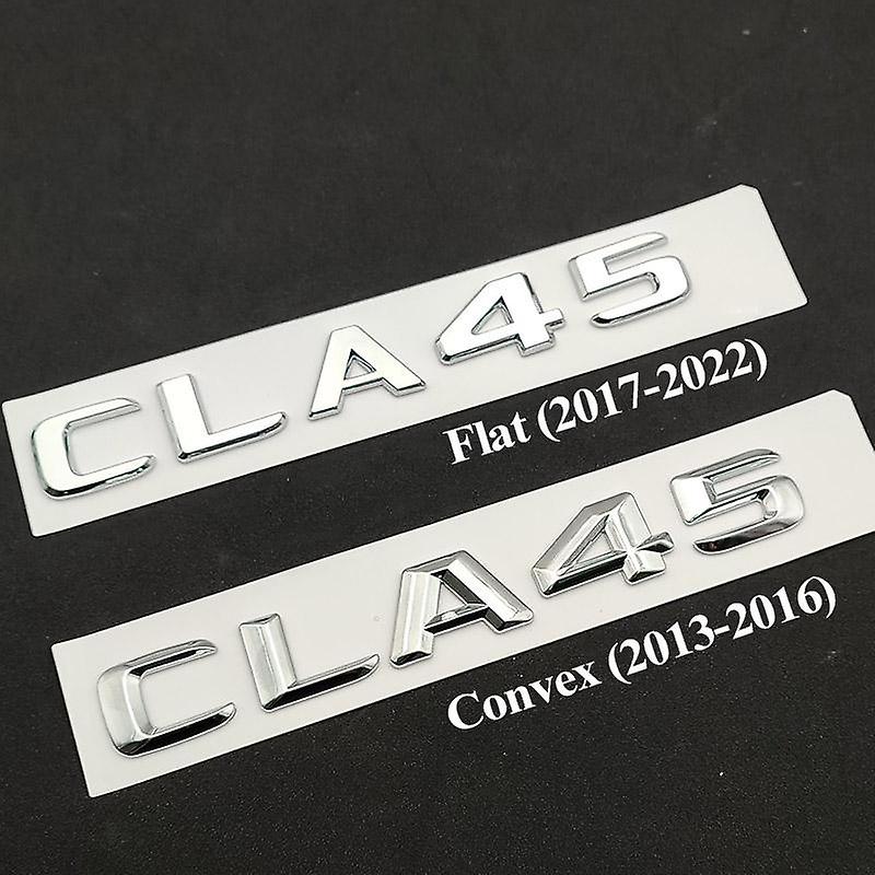 3d Abs Chrome Black Car Rear Trunk Badge Decal Emblem Sticker Cla 45 Logo For Mercedes Cla45 Amg W117 C117 W118 C118 Accessories