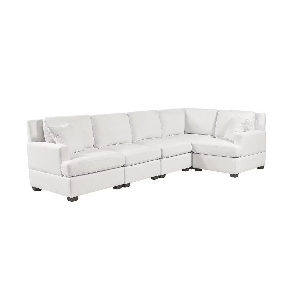 Sectional Modular Sofa with 2 Tossing cushions and Solid Frame   87.8\